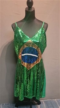 Caribbean brazil glitterjurk maat L/XL nieuw - 0