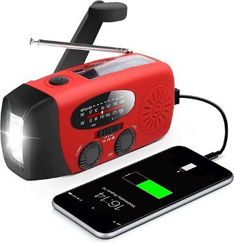 Mutoy Radio, Digitalradios, Solarradio,Tragbares Notradio 2000mAh AM/FM Digitalradio (DAB) - 2