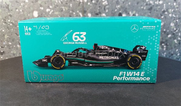Mercedes F1 W14E Performance #63 1/43 Bburago B090 - 3