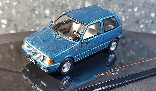 Fiat Uno 1983 blauw 1/43 Ixo V959 - 1