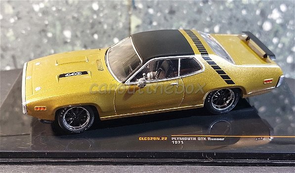 Plymouth GTX Runner 1971 gold 1/43 Ixo V960 - 0