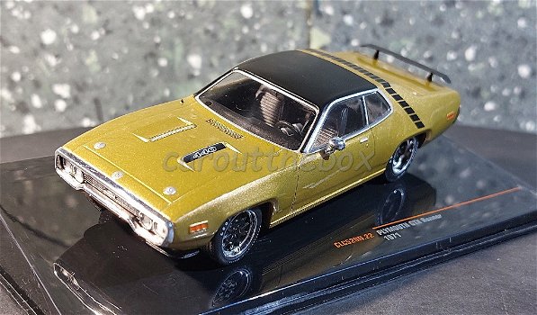 Plymouth GTX Runner 1971 gold 1/43 Ixo V960 - 1