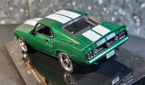 Ford Mustang fastback custom 1969 groen 1/43 Ixo V961 - 2