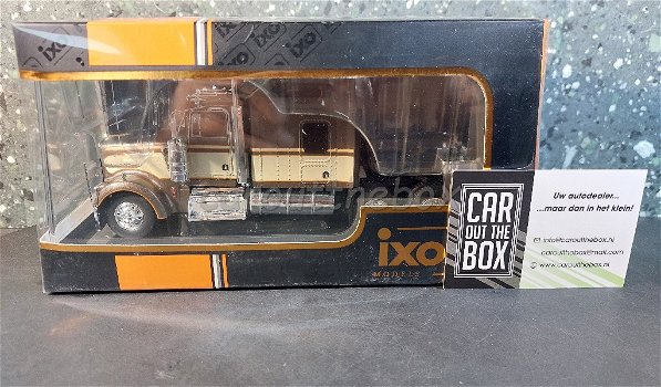 Kenworth W900 1990 bruin 1/43 Ixo V963 - 5