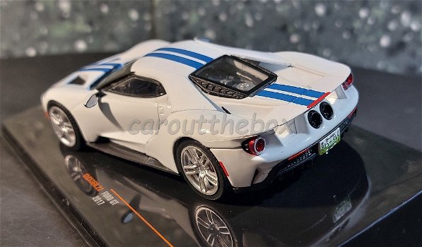 Ford GT 2017 wit 1/43 Ixo V965 - 2