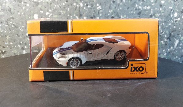 Ford GT 2017 wit 1/43 Ixo V965 - 3