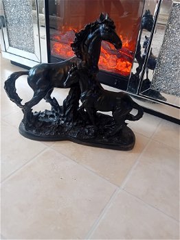 Antiek paard &veulen sculptuur Pierre-Jules Mène - 2