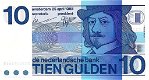 Nederland 49-1a/PL47.d1 10 Gulden 1968 Frans Hals UNC - 1 - Thumbnail