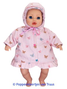 Baby Annabell 43 cm Jasje roze/vlinders