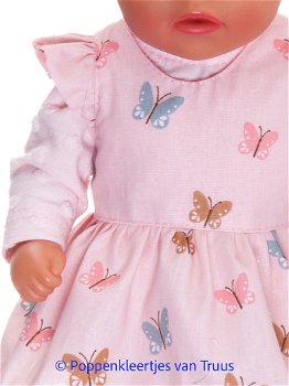 Baby Born Soft 36 cm Roze overgooier setje vlinders - 1