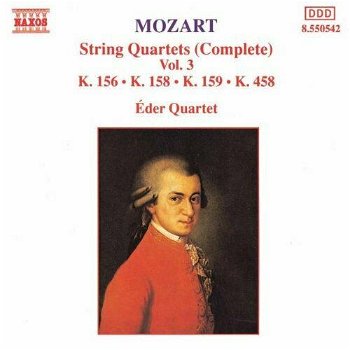 Éder Quartet - Mozart – String Quartets (Complete) Vol. 3: K.156 • K.158 • K.159 • K.458 (CD) Nieuw - 0