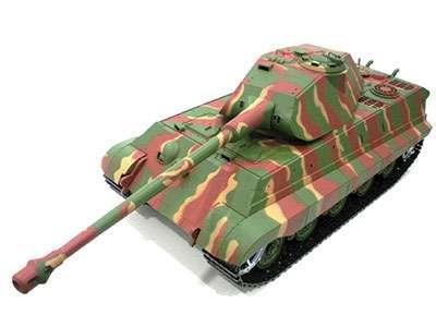 RC tank King Tiger porsche koepel in houten kist 2.4GHZ Control edition - 1