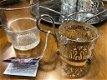 3 Glazen Engelse Tea Cups houders verzilverd ''Queen Ann '' - 2 - Thumbnail