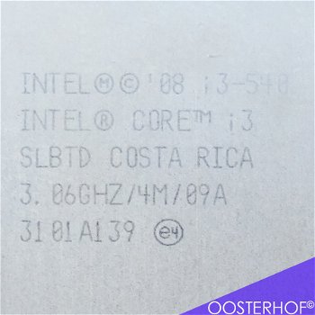 Intel Core i3-540 2-Core Processor 3.06Ghz 1156 CPU - 1