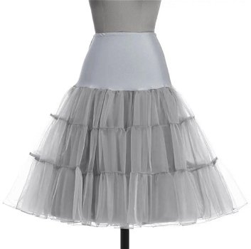 Petticoat Daisy - zilvergrijs - maat XL (42) - 1