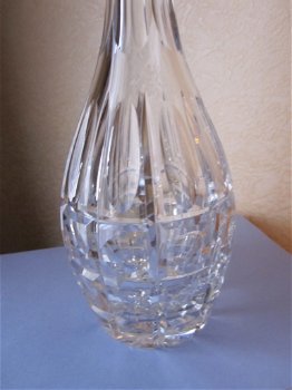 Prachtige uitzonderlijk geslepen kristal decanter - karaf met stop - 4