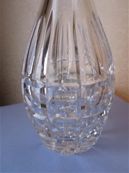 Prachtige uitzonderlijk geslepen kristal decanter - karaf met stop - 5