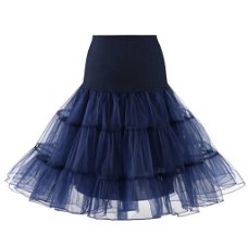 Petticoat Daisy - marineblauw - maat L (40)