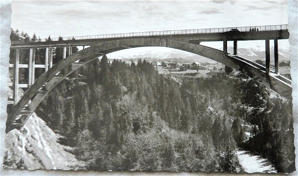 Postkaart / Postkarte, Echelsbacher Brücke (B105), jaren'50/'60. - 1