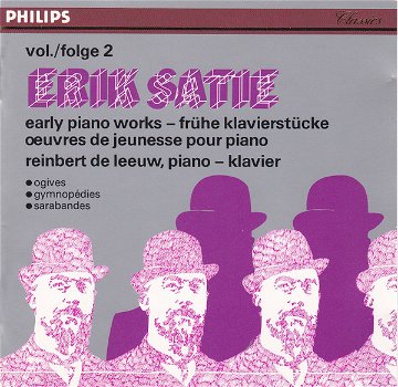 Reinbert de Leeuw - Erik Satie – Early Piano Works = Frühe Klavierstücke = Œuvres De Jeunesse - 0