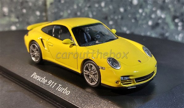 Porsche 911 Turbo 2009 geel 1/43 Maxichamps Max024 - 1