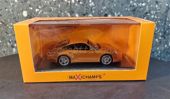 Porsche 911 Turbo 2009 goud 1/43 Maxichamps Max025 - 3