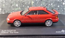 Audi Coupe S2 1992 rood 1/43 Solido Sol084