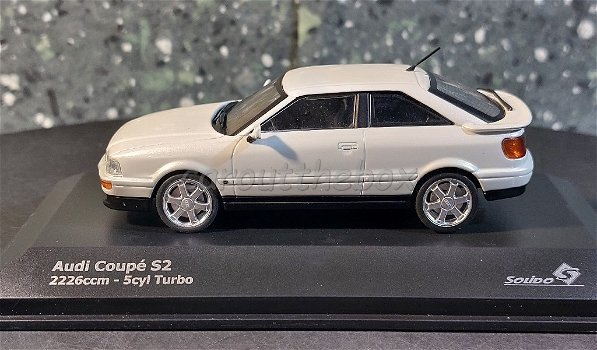 Audi Coupe S2 1992 wit 1/43 Solido Sol085 - 0