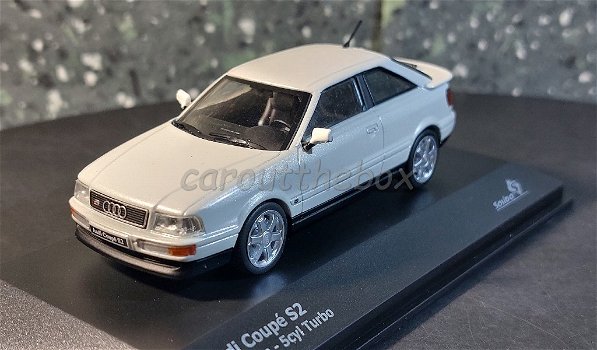 Audi Coupe S2 1992 wit 1/43 Solido Sol085 - 1