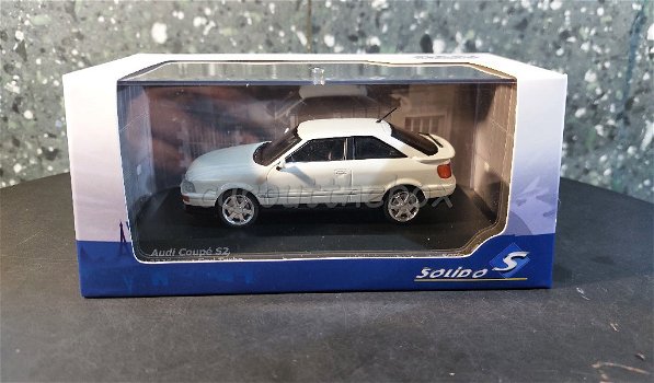 Audi Coupe S2 1992 wit 1/43 Solido Sol085 - 3