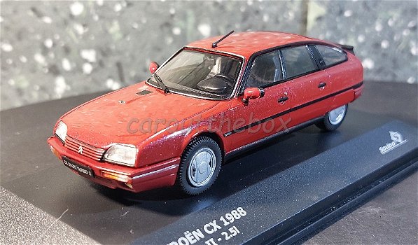 Citroen CX GTI Turbo II 1988 rood 1/43 Solido Sol086 - 1