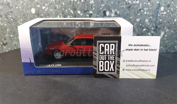 Citroen CX GTI Turbo II 1988 rood 1/43 Solido Sol086 - 5