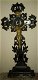 Antiek houten kruis, jezus is van brons - 0 - Thumbnail