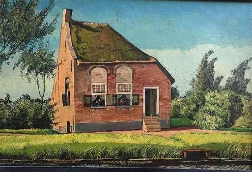 Mooi schilderij van de schilder Bieling - 1