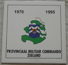 Tegel / Wandtegel, Provinciaal Militair Commando Zeeland (PMC Zld), 1970-1995.(Nr.1)