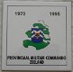 Tegel / Wandtegel, Provinciaal Militair Commando Zeeland (PMC Zld), 1970-1995.(Nr.1) - 1 - Thumbnail