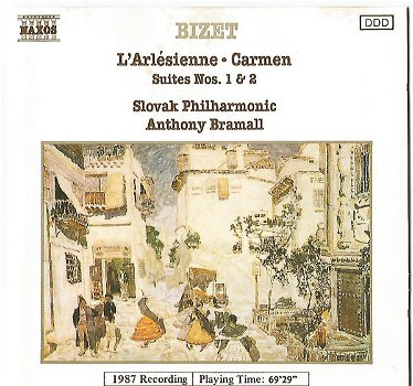 Anthony Bramall - Bizet, Slovak Philharmonic Orchestra – Carmen & L'Arlésienne /Suites (CD) Nieuw - 0