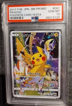 Pokemon pikachu slabs graded 10 - 5