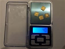 Weegschaaltje van 0.01 gram tot 200 gram