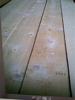 steigerplanken old grey lang 5m 30mm dik ongeveer 200 mm breed prijs 25,00 per plank - 2