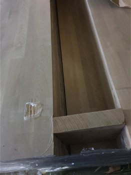 eiken panelen nieuw ongeveer 18mm dik breed 40cm lang 4m - 3
