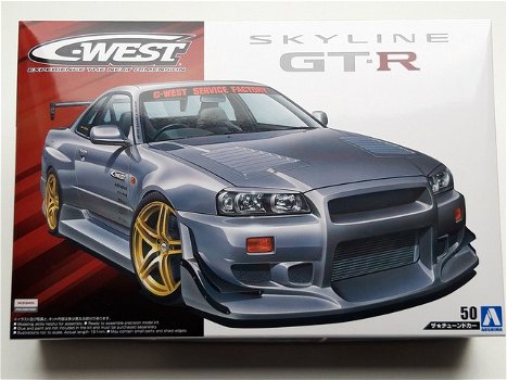 Modelbouw Nissan Skyline GT-R BNR34 C-West – bouwmodel 1:24 - 0