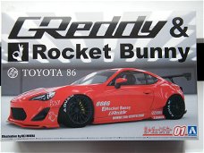 Modelbouw Toyota GT 86 Rocket Bunny – bouwmodel 1:24