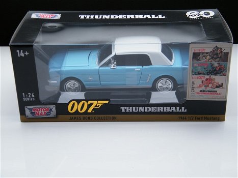 Film auto model Ford Mustang 1964/65 – James Bond – Thunderball Motormax 1:24 - 0