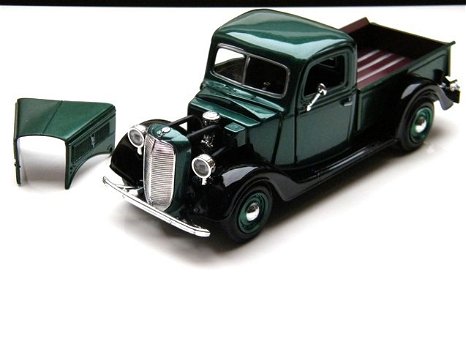 Nieuw schaalmodel modelauto Ford Pickup Truck 1937 – Motormax 1:24 - 4