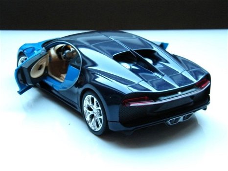 Nieuw schaalmodel miniatuur modelauto Bugatti Chiron – Welly 1:24 - 1