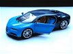 Nieuw schaalmodel miniatuur modelauto Bugatti Chiron – Welly 1:24 - 2 - Thumbnail