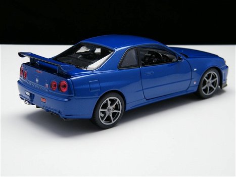 Nieuw miniatuur modelauto Nissan Skyline GT-R R34 – Welly 1:24 - 6