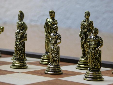 schaakspel , messing - 3