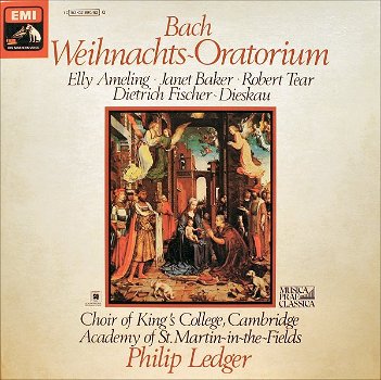 3LPset - BACH - Weihnachts Oratorium - Elly Ameling - 0